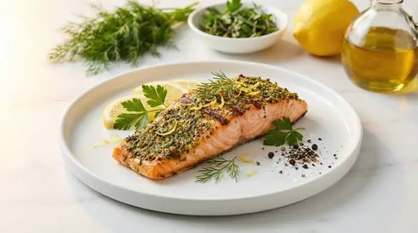 Salmon Panggang Lemon